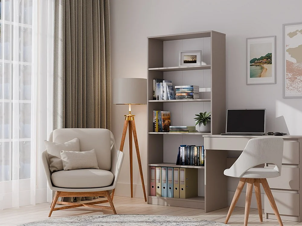 FLORENCE - Libreria a 5 ripiani - Dimensioni 182x80x30 cm - Libreria contenitore