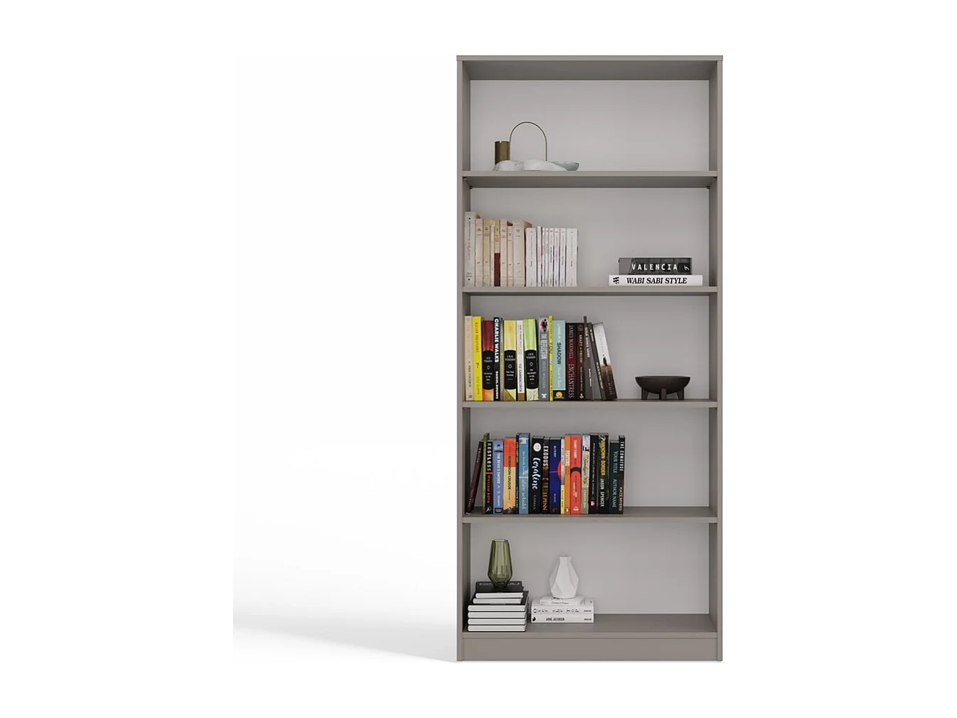 FLORENCE - Libreria a 5 ripiani - Dimensioni 182x80x30 cm - Libreria contenitore
