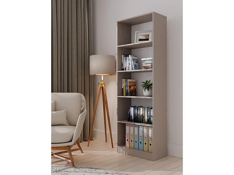 FLORENCE - Libreria a 5 ripiani - Dimensioni 182x60x30 cm - Libreria contenitore