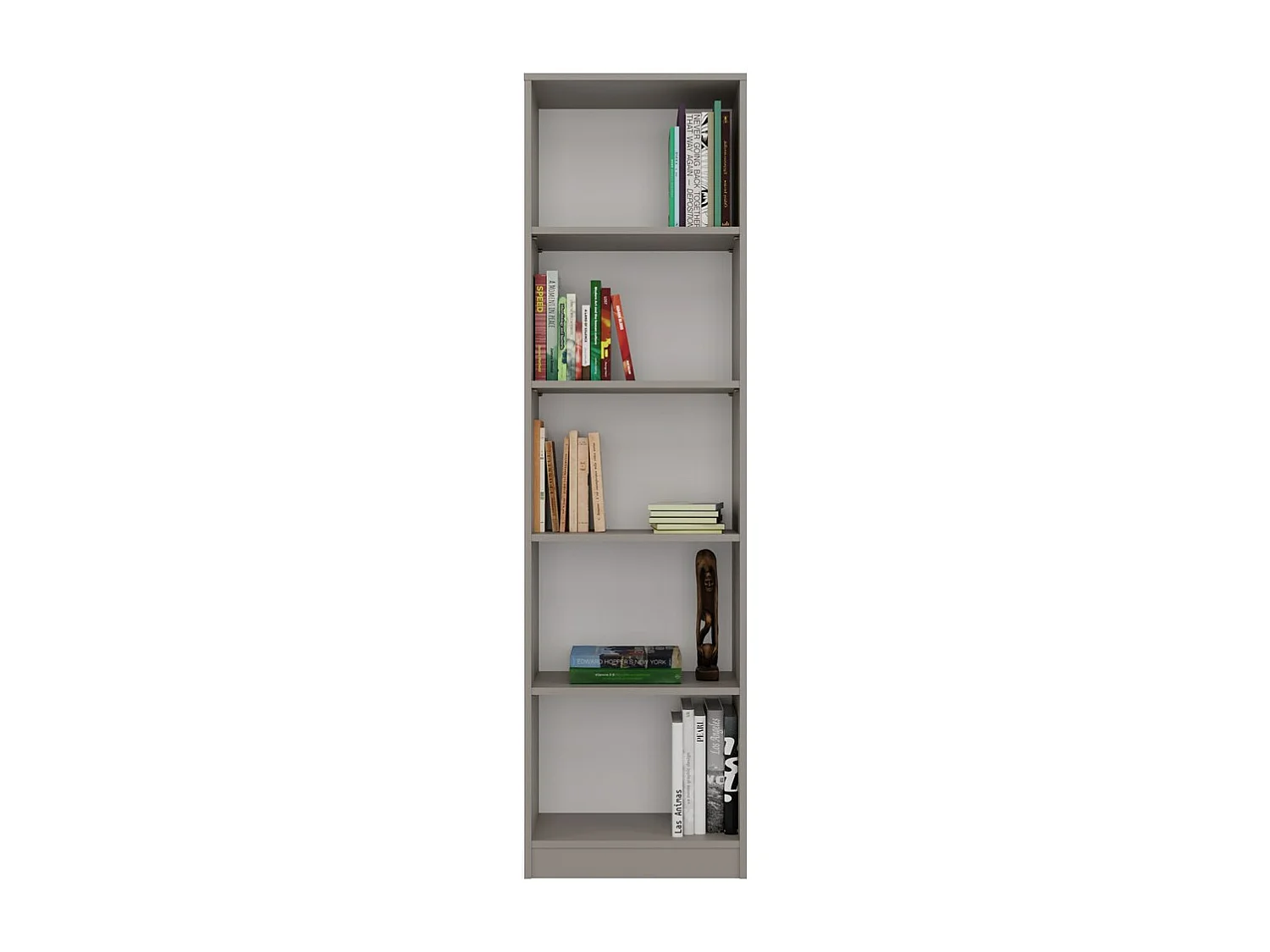 KAFFI - Libreria soggiorno in stile scandinavo - 50x30x181 - 5 ripiani - Libreria