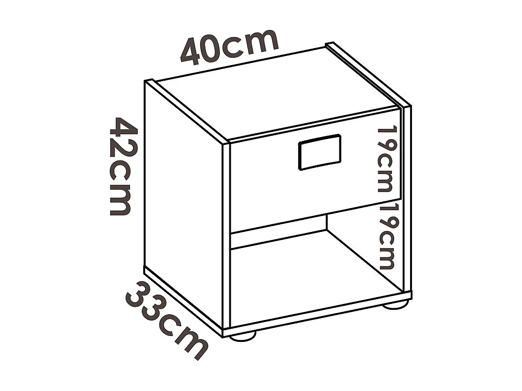 Ensemble de lit gigogne avec 2 tiroirs + Table de nuit + armoire  pour enfant chêne naturel, blanc