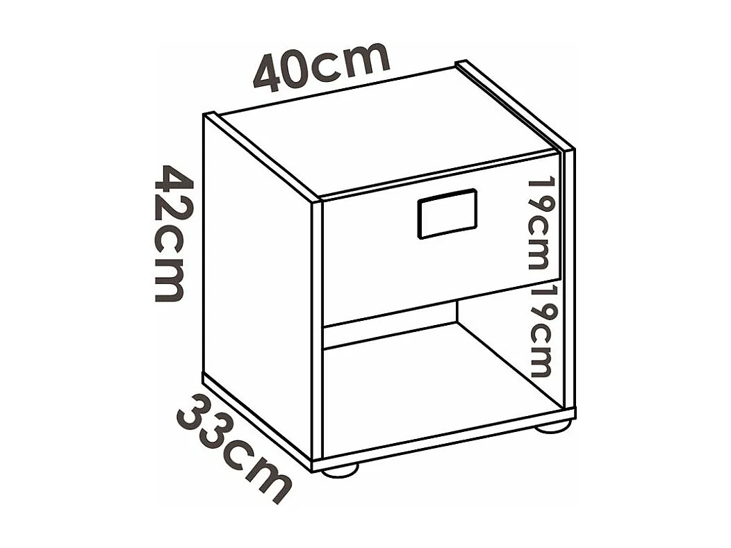 Ensemble de lit gigogne avec 2 tiroirs + Table de nuit + armoire pour enfant coloris blanc