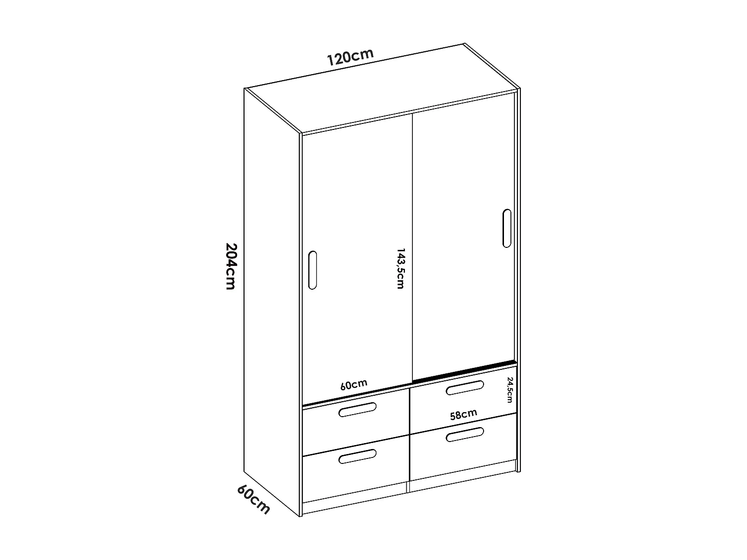 Ensemble de lit + table de nuit + meuble de bureau + armoire pour enfant coloris blanc, chêne naturel