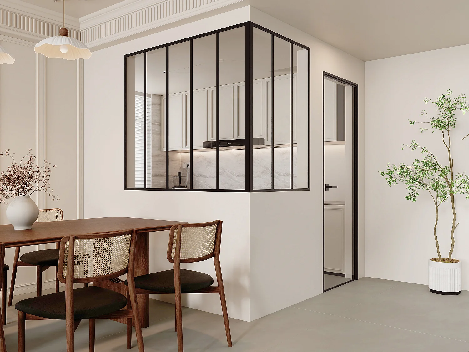 Verrière d'angle d'atelier en aluminium thermolaqué - L150 x L90 x H130 - Noir - BAYVIEW