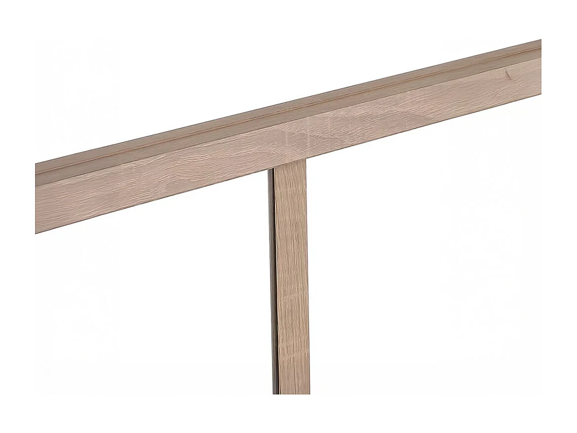 Hörnfönster i pulverlackerad aluminium - L210 x B60 x H130 - Ljusnaturell - BAYVIEW