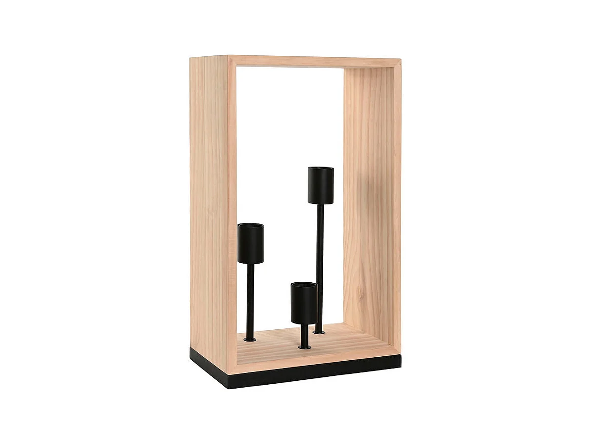 Lampe de bureau Home ESPRIT Marron Noir (30 x 16 x 50 cm)