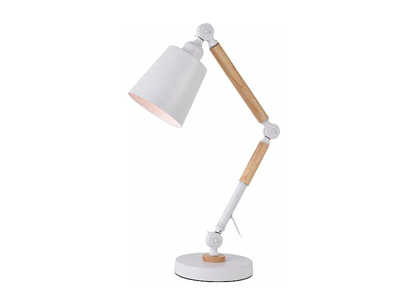 FLEXO Lampe de Bureau EDM Blanc Vintage (15 x 15 x 54 cm)