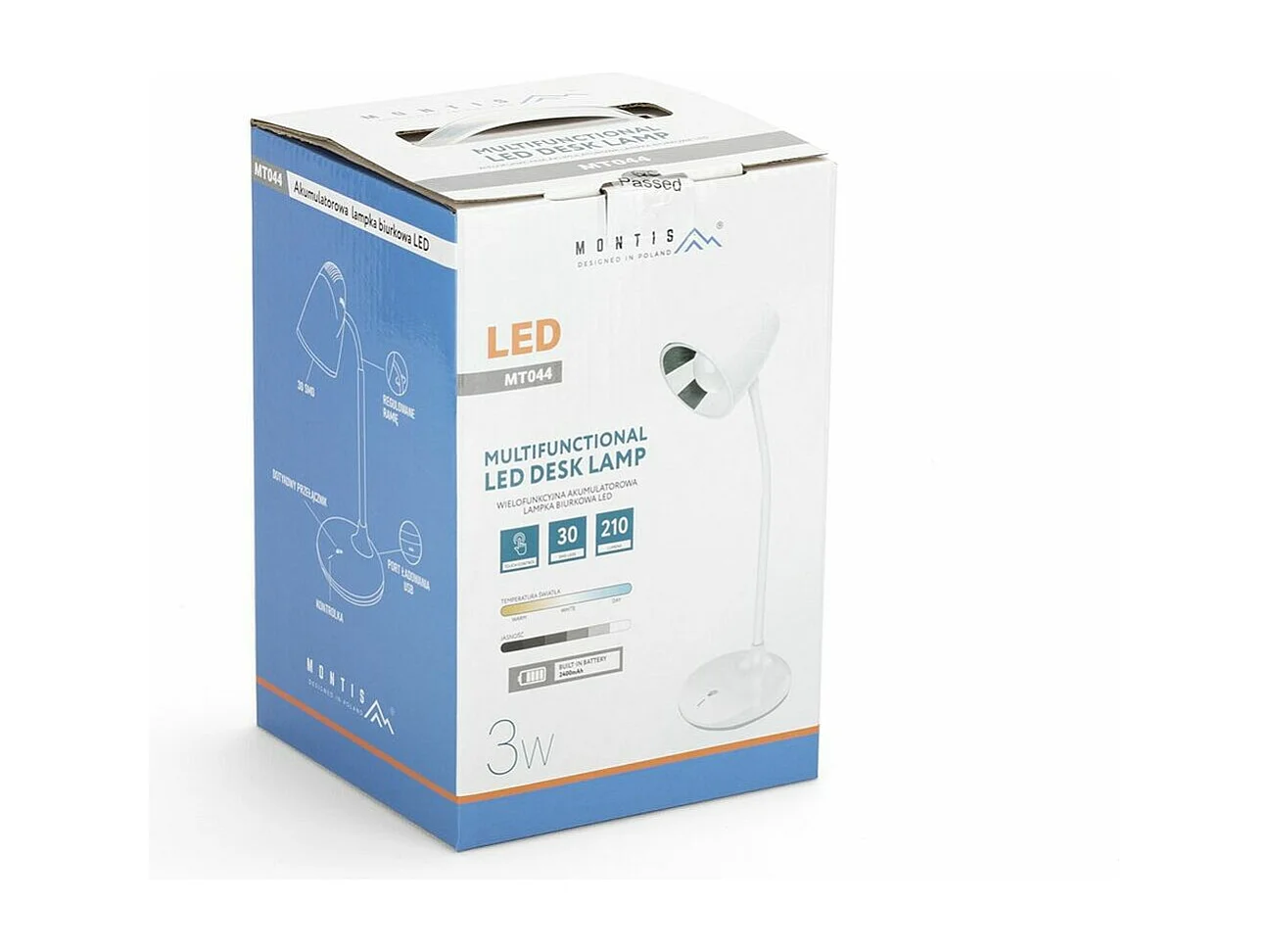 Lampe de Bureau Montis MT044 Blanc ABS (14,5 x 44 x 14,5 cm)