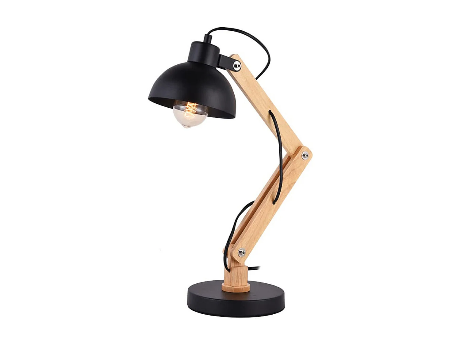 Flex Lampe de bureau EDM Noir (16 x 16 X 53 cm)