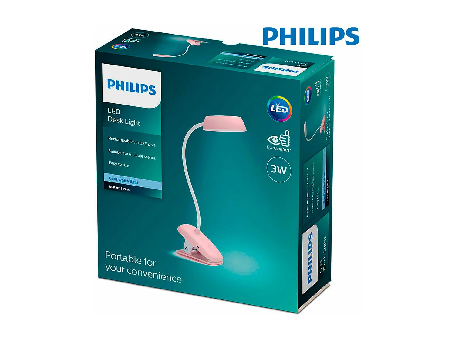 Lampe de Bureau Philips Rose (29 x 16,5 x  38 cm)