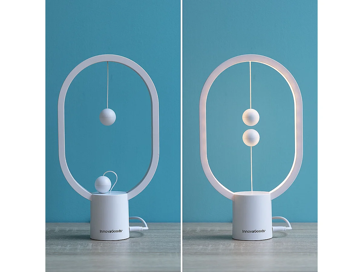 Lámpara magnética Magilum InnovaGoods 3W 600mAh USB luz LED blanco 24,8x14x5,5 cm