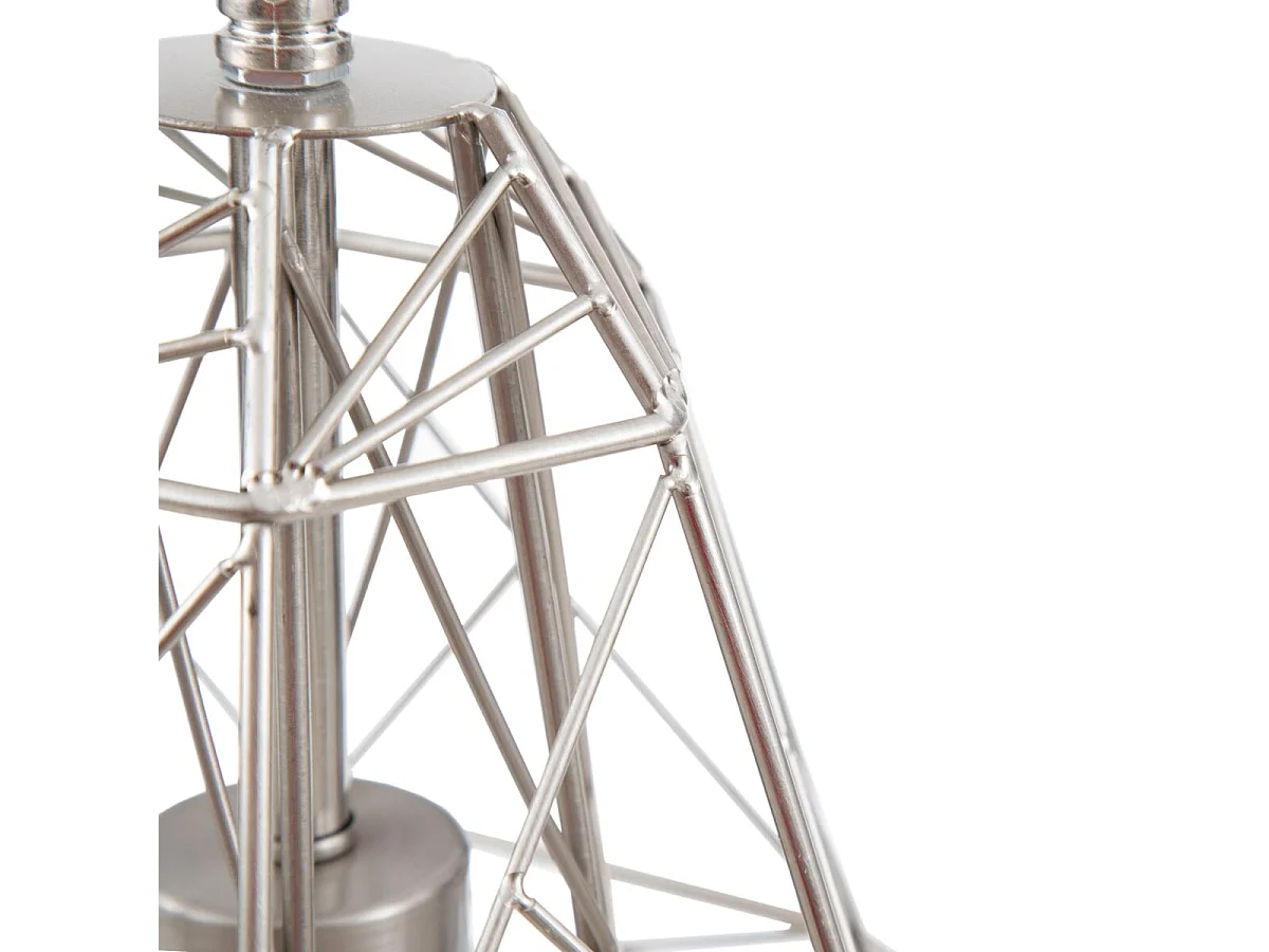 Suspension en Métal Argenté (30 x 30 x 36 cm)