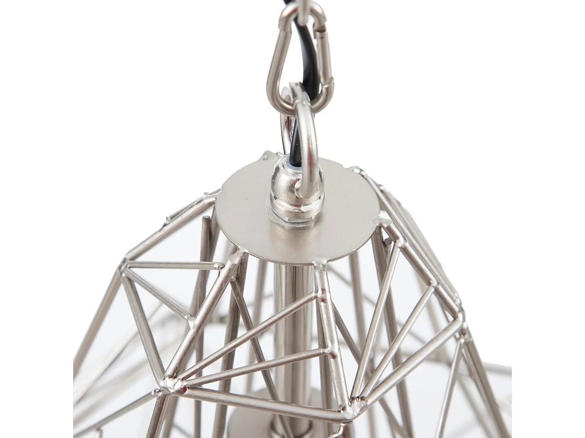 Suspension en Métal Argenté (30 x 30 x 36 cm)