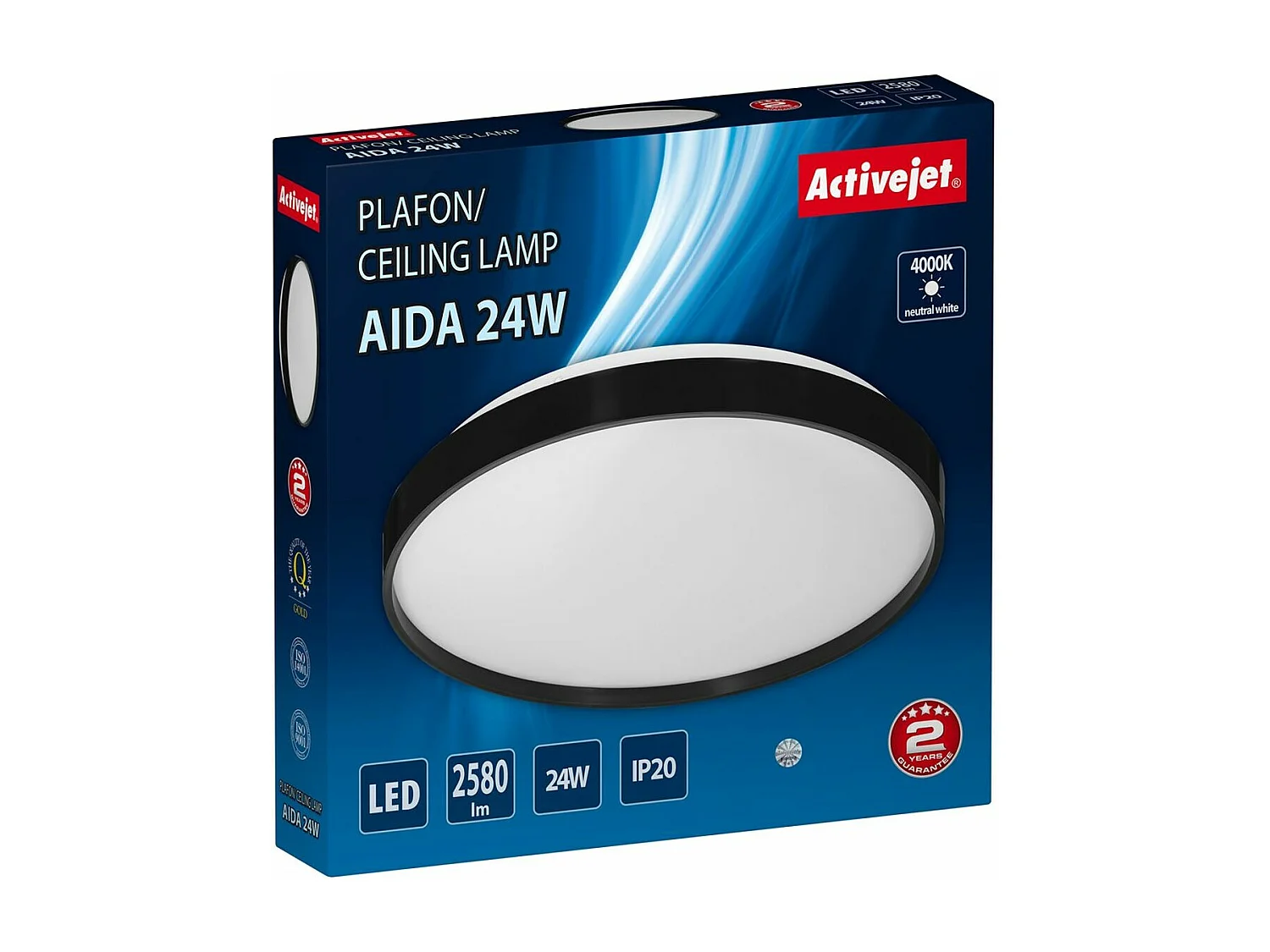 Suspension Activejet AJE-AIDA Blanc Noir (80 x 80 x 7 cm)