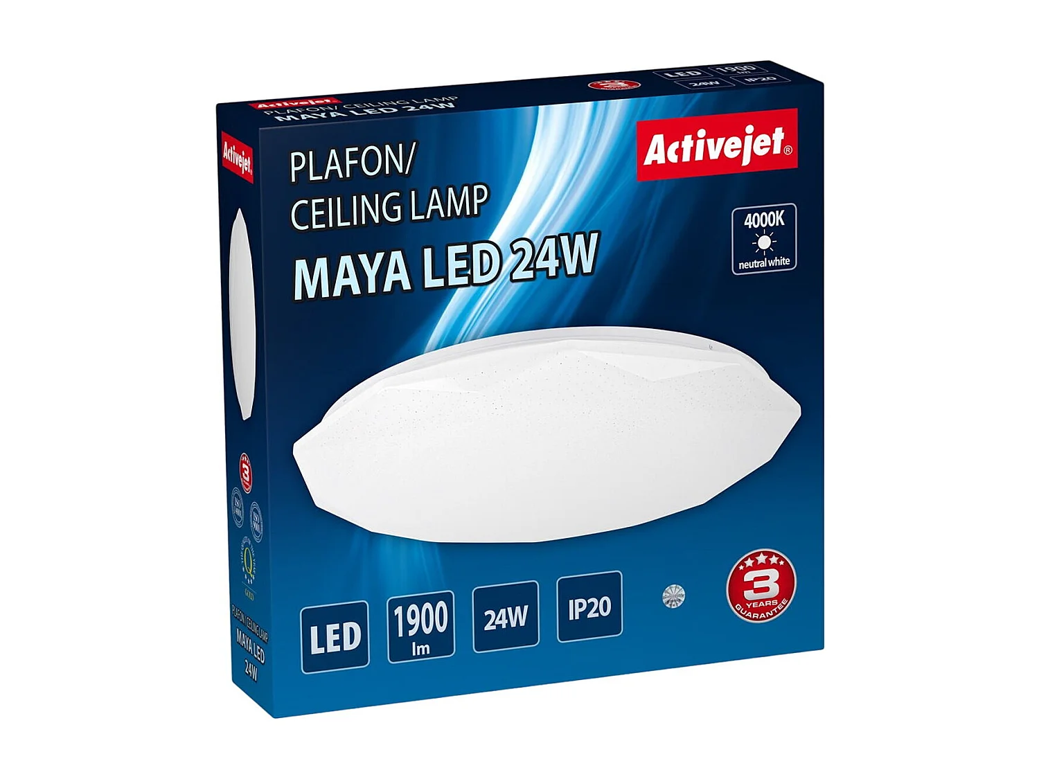 Suspension Activejet AJE-MAYA Blanc (40 x 40 x 9,5 cm)