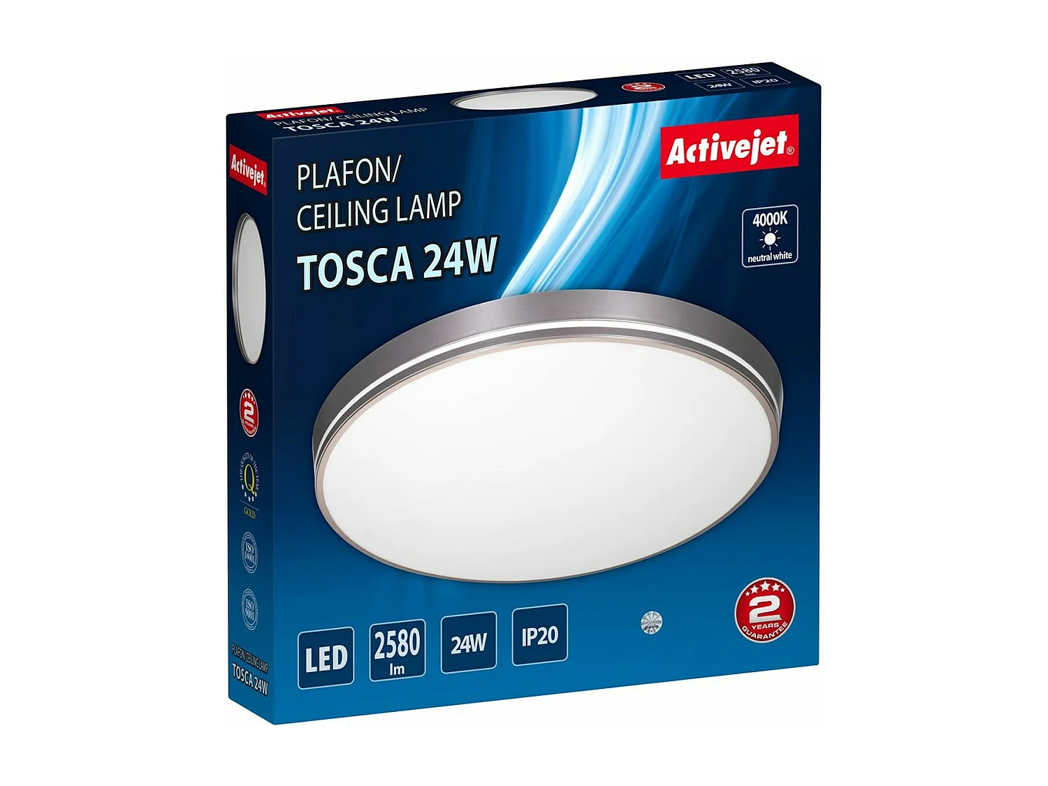 Suspension Activejet AJE-TOSCA Gris (80 x 80 x 7,65 cm)