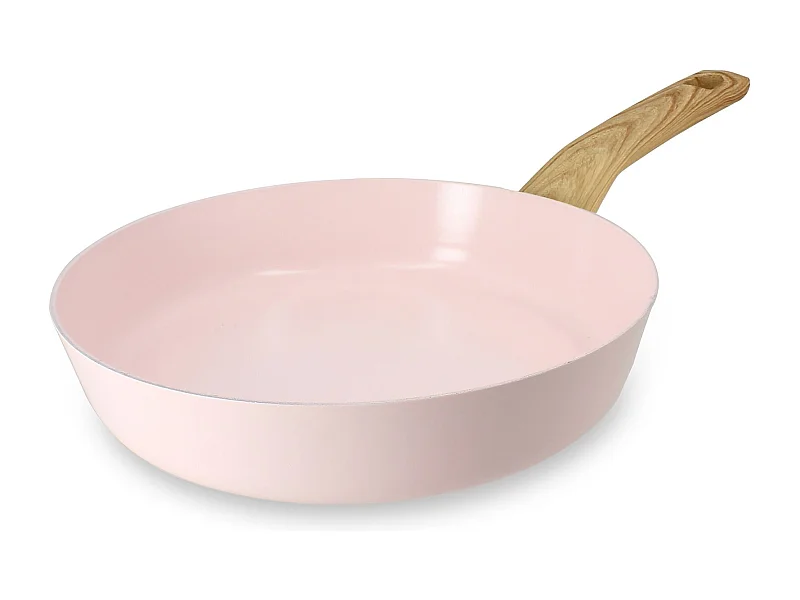 Menastyl - Poele Colorama 24cm En Aluminium Recycle Rose Induction