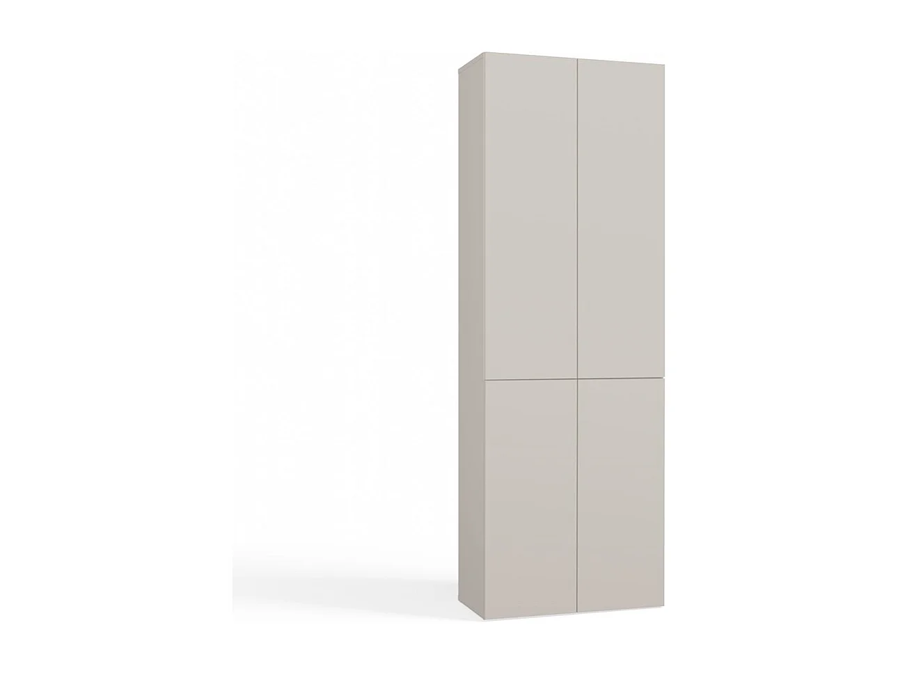 RORY - Armoire de salle de bain avec panier - Dimensions 174x60x30 - Meuble de rangement salle de bain espace buanderie - Beige