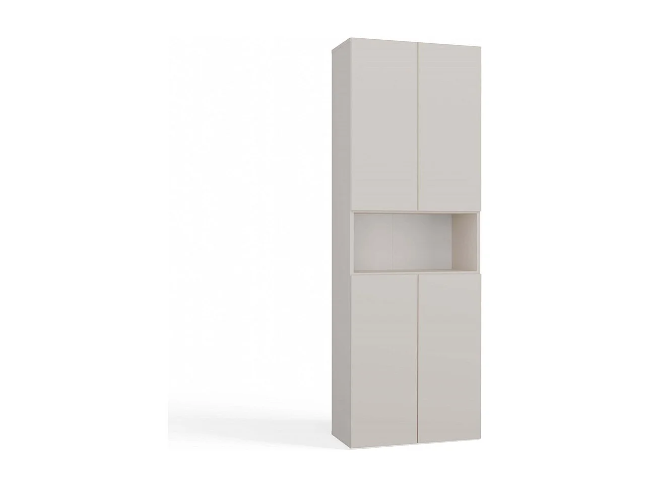 Słupek Łazienkowy Nel 1K DK |  Kaszmir | 60x30x174 cm | Regał Z Koszem