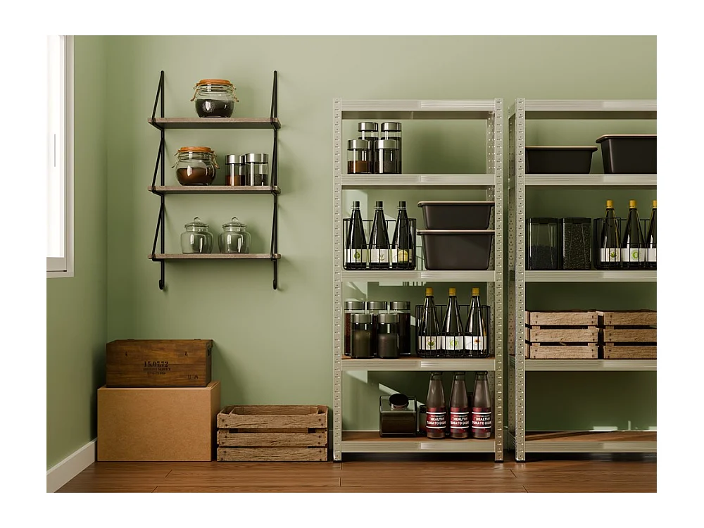 Regał Magazynowy G7030 | Metalowy Stelaż 5 Półek | 70x30x150 cm