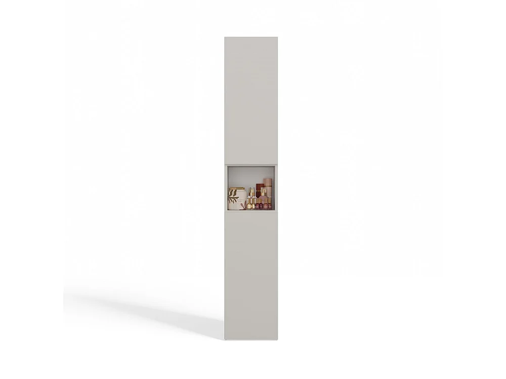 LUANA - Mueble de baño con 2 puertas - 31x30x174 cm - Columna de almacenaje para baño