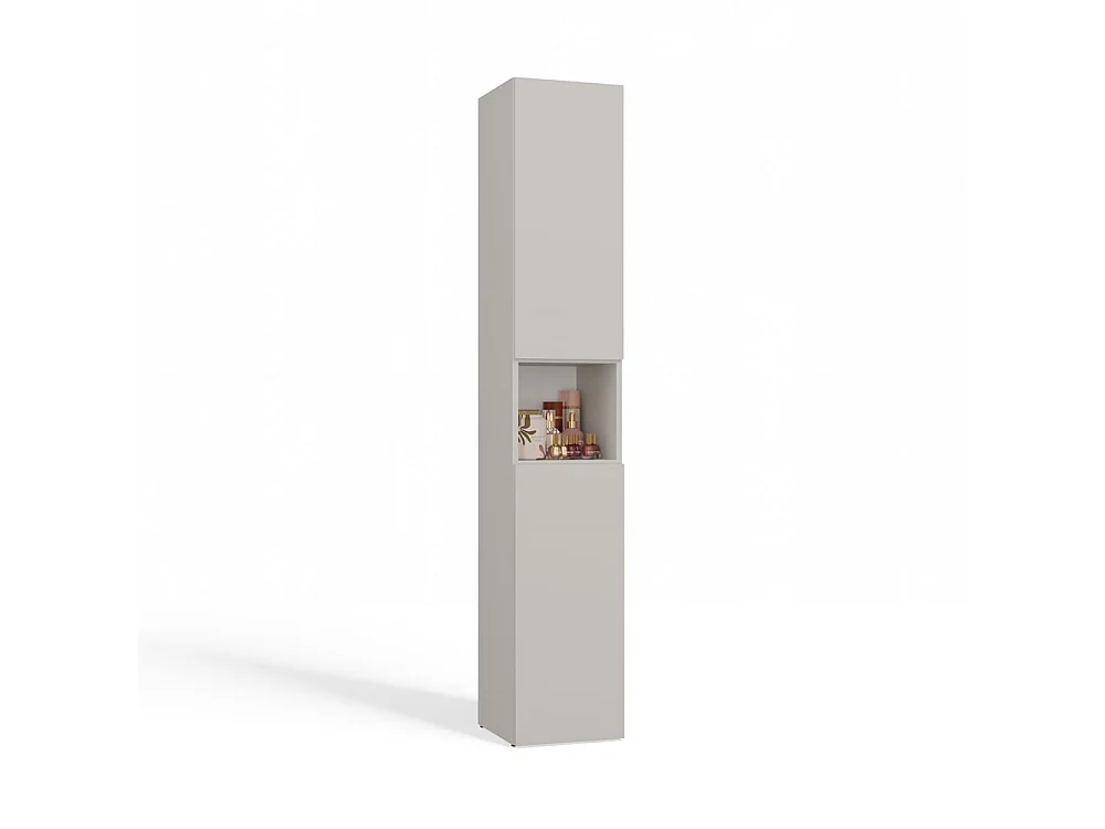 LUANA - Mueble de baño con 2 puertas - 31x30x174 cm - Columna de almacenaje para baño
