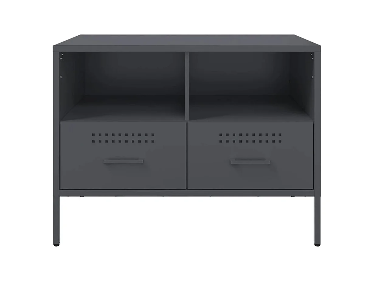 TV-Schränke 2 Stk. Anthrazit 68x39x50,5 cm Stahl