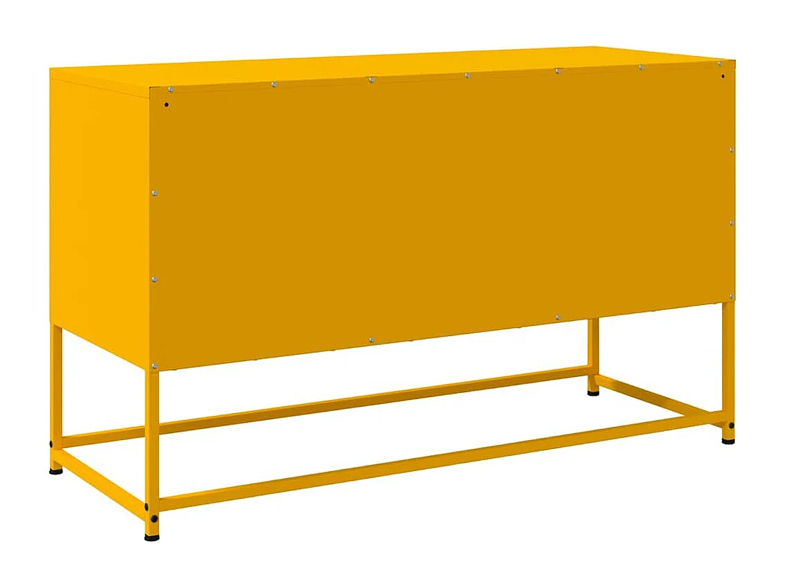 Mobile TV Giallo Senape 100,5x39x60,5 cm in Acciaio