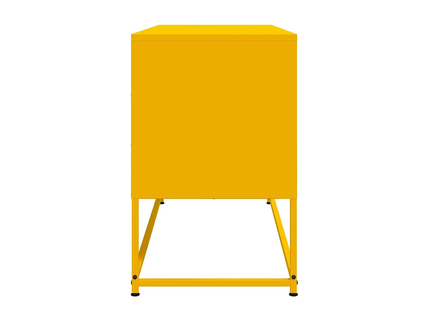 Mueble para TV de acero amarillo mostaza 100,5x39x60,5 cm