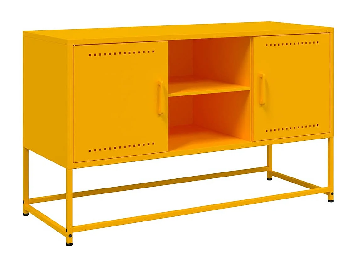 TV-Schrank Senfgelb 100,5x39x60,5 cm Stahl
