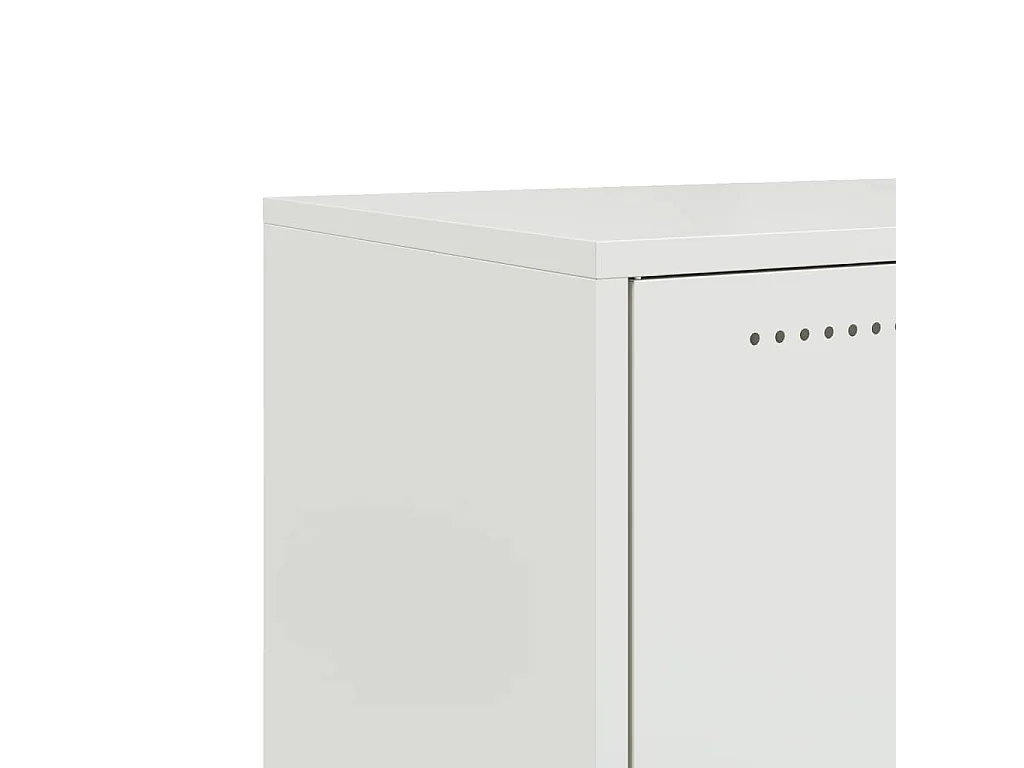 TV-Schrank Weiß 68x39x43,5 cm Kaltgewalzter Stahl