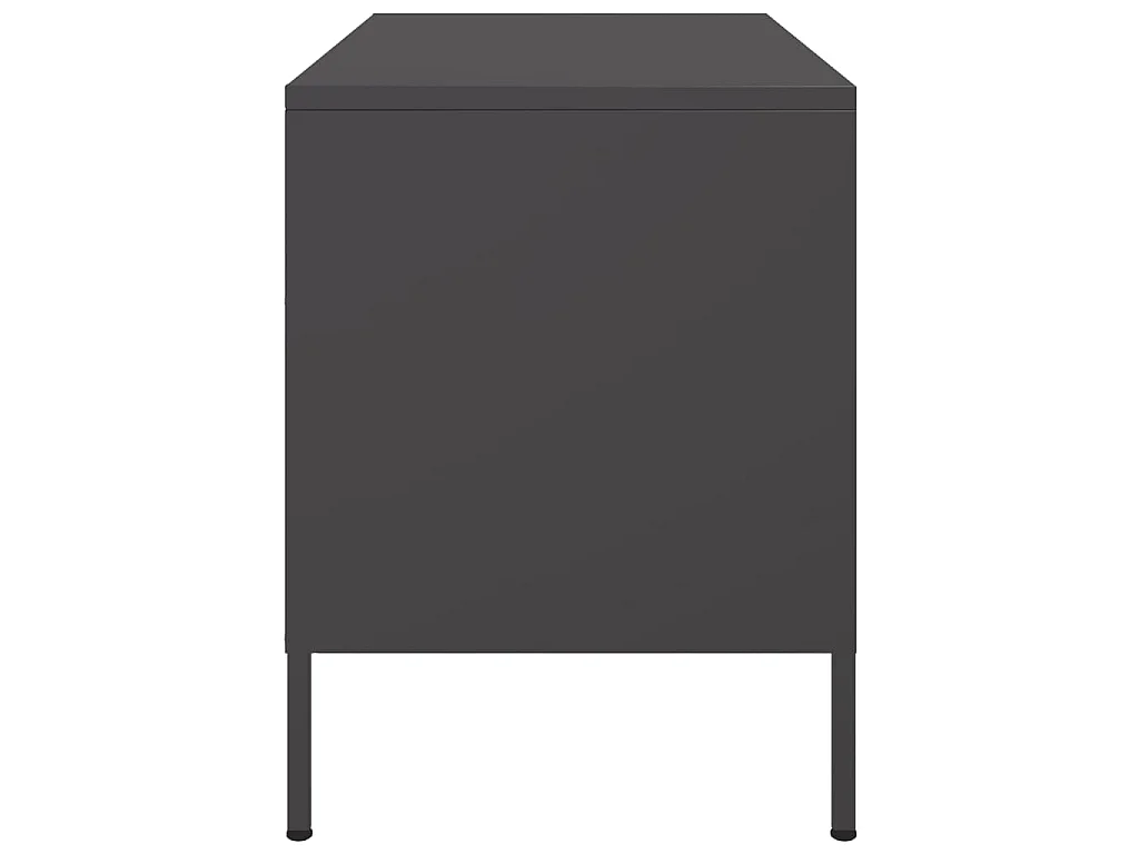TV-Schränke 2 Stk. Schwarz 68x39x50,5 cm Stahl