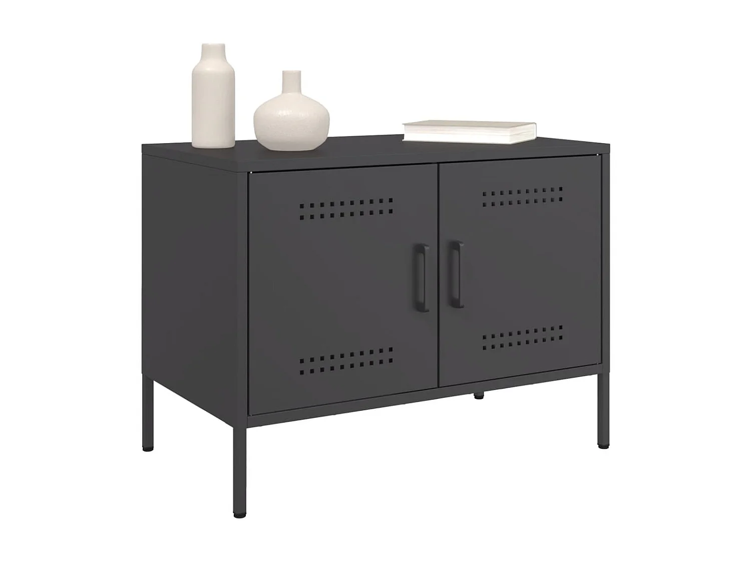 Móvel de TV 68x39x50,5 cm aço preto