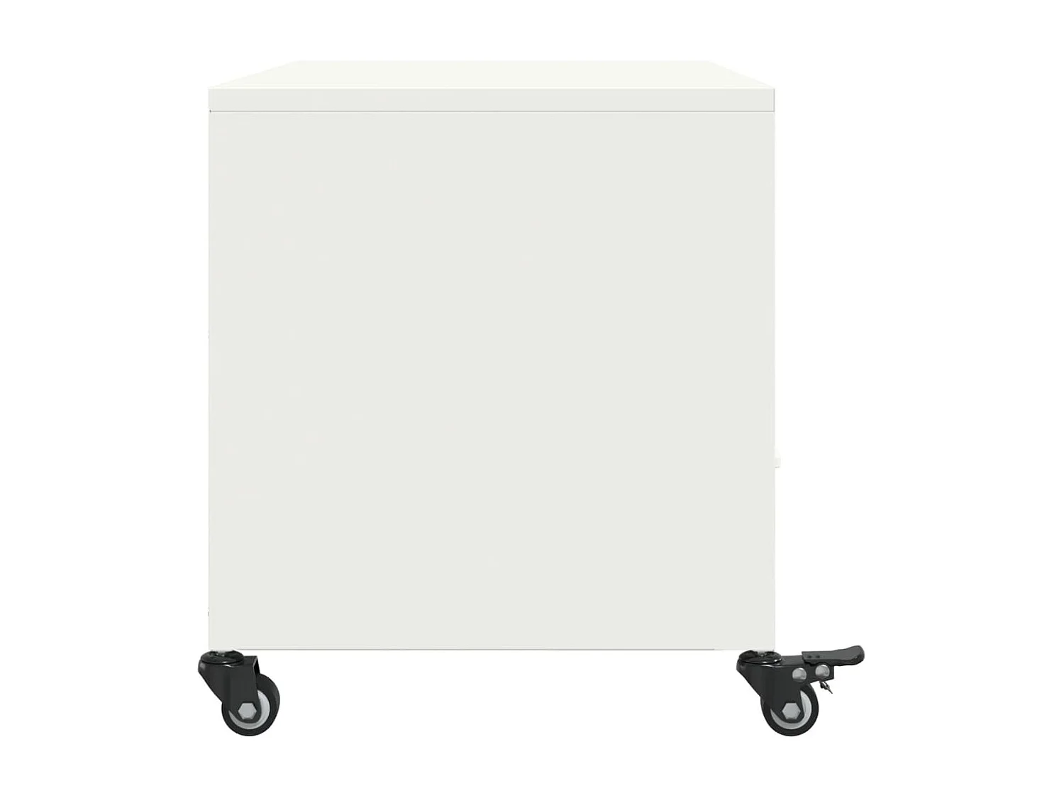Meuble TV blanc 68x39x43,5 cm acier