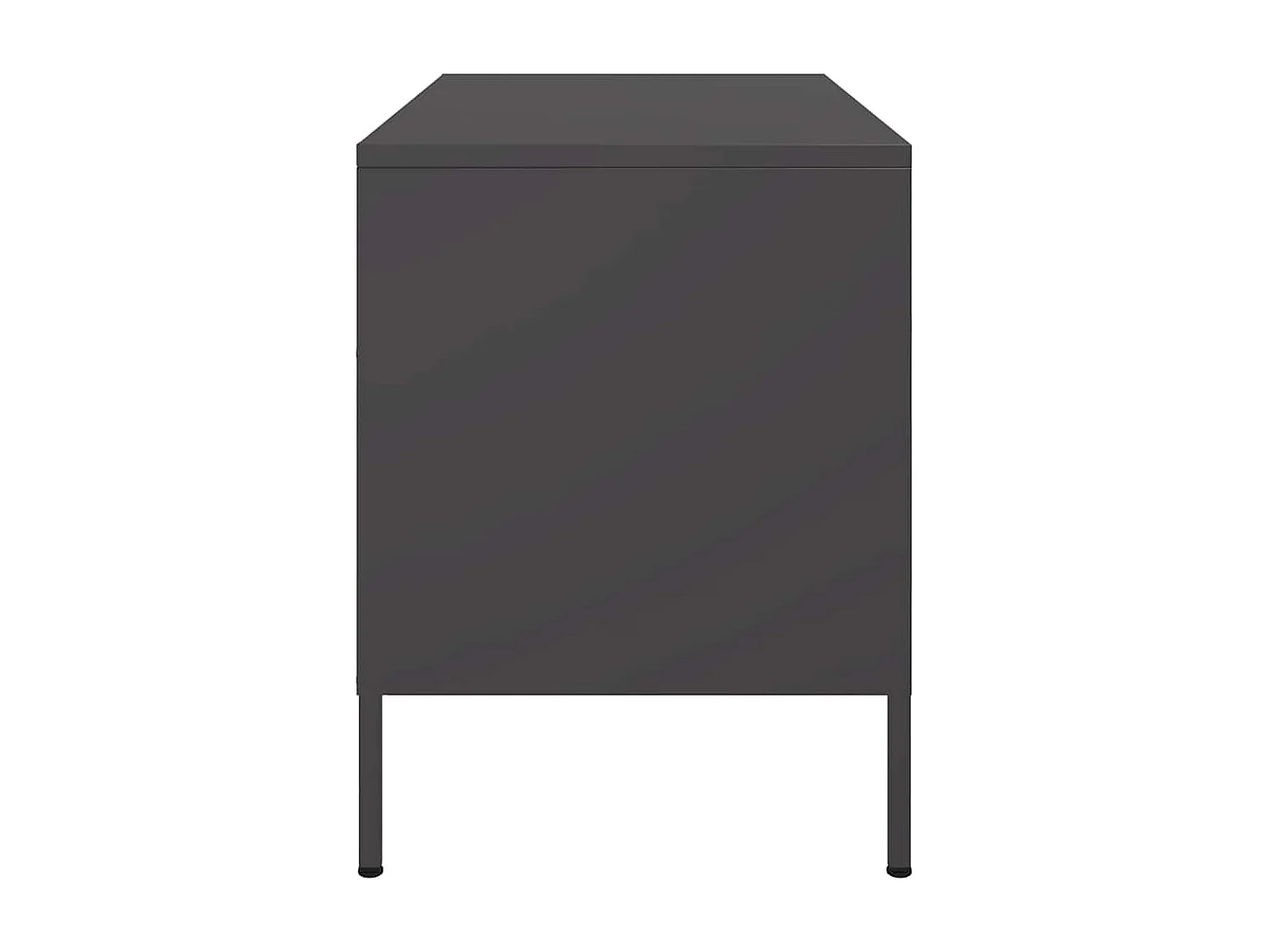 Meuble TV noir 68x39x50,5 cm acier