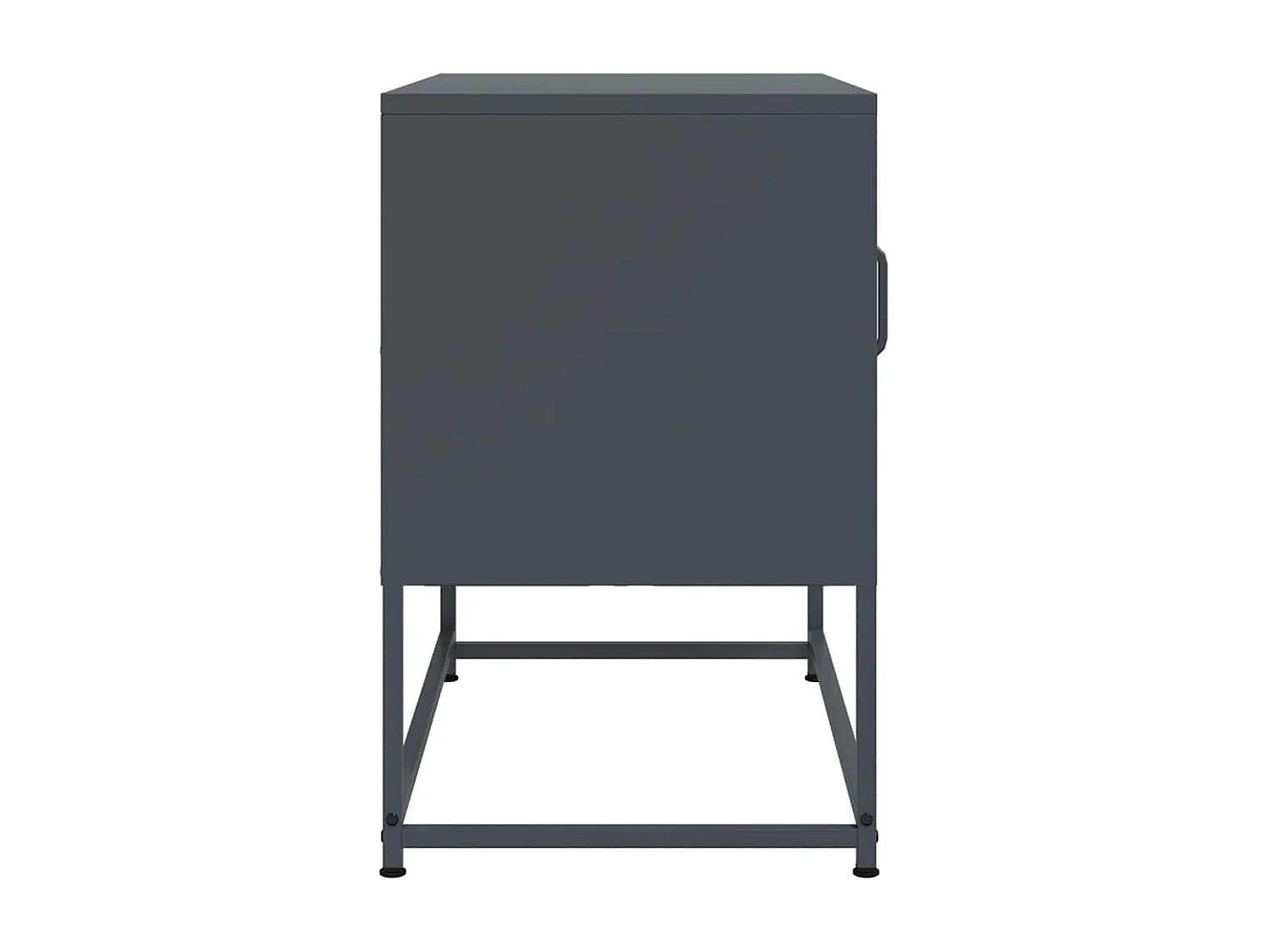 Meuble TV anthracite 68x39x60,5 cm acier