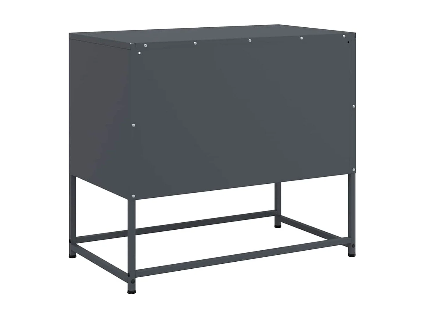 Meuble TV anthracite 68x39x60,5 cm acier