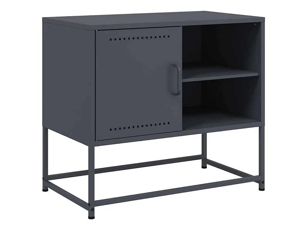 TV-Schrank Anthrazit 68x39x60,5 cm Stahl