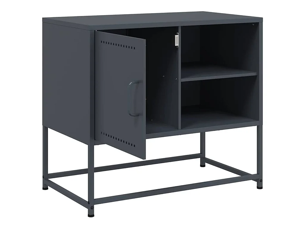 TV-Schrank Anthrazit 68x39x60,5 cm Stahl
