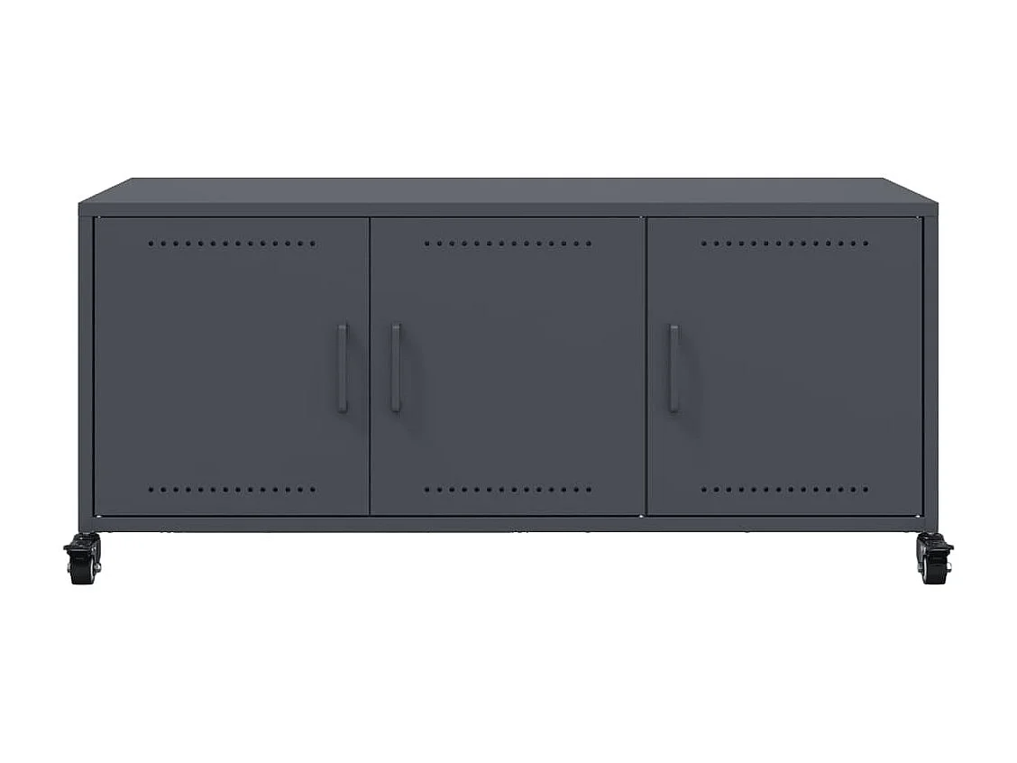 Mobile TV Antracite 100,5x39x43,5 cm Acciaio