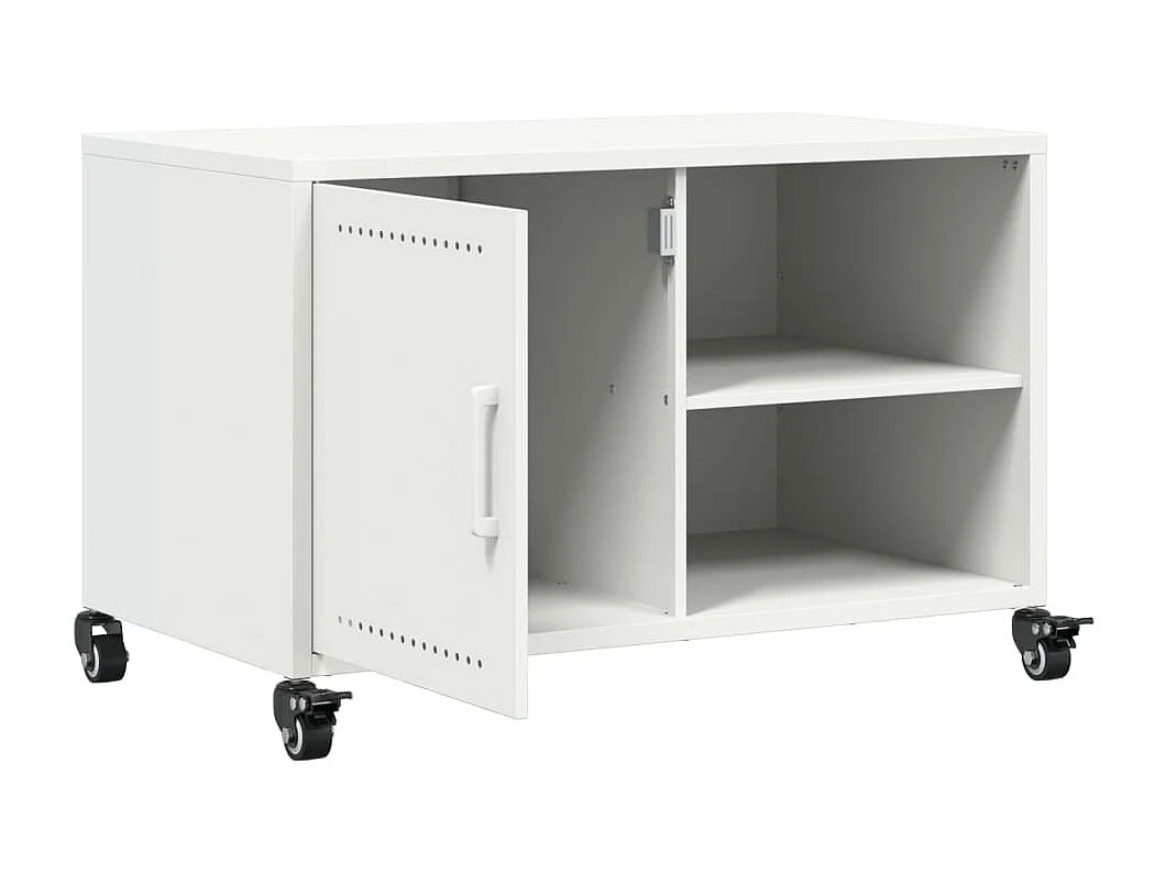 TV-Schrank Weiß 68x39x43,5 cm Stahl