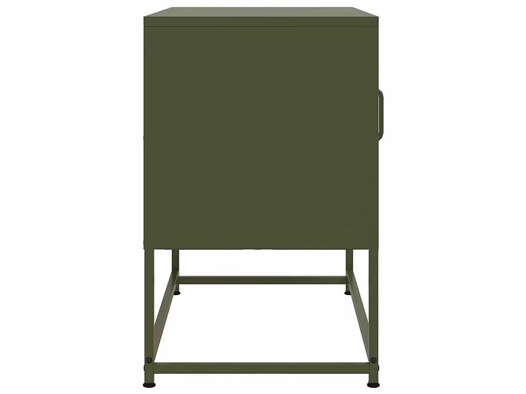 Tv-meubel 68x39x60,5 cm staal olijfgroen