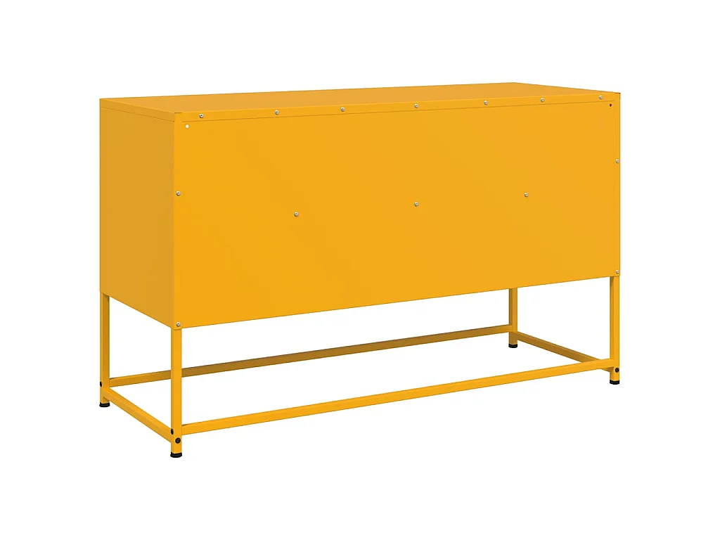 Mobile TV Giallo Senape 100,5x39x60,5 cm in Acciaio