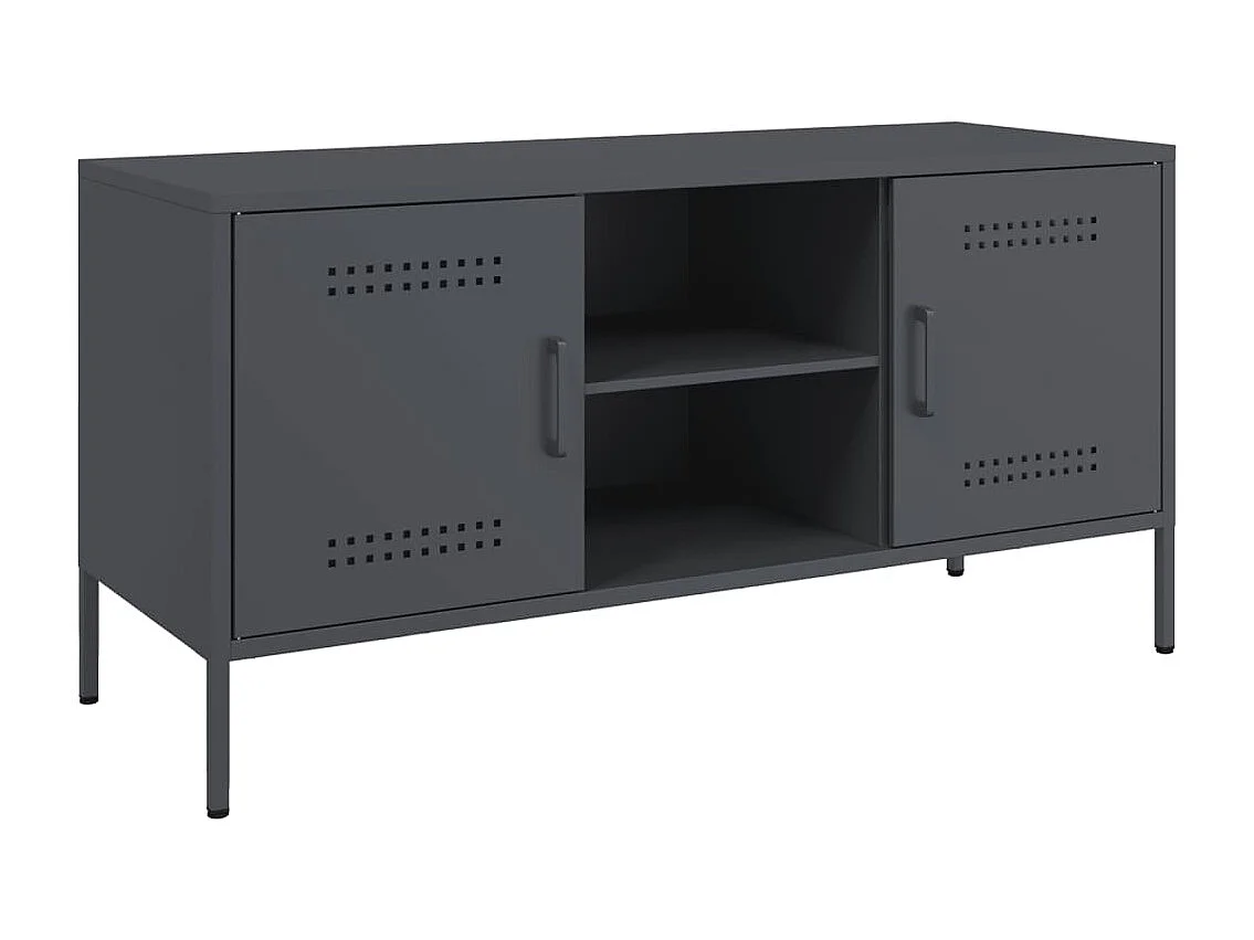 TV-Schrank Anthrazit 100,5x39x50,5 cm Stahl