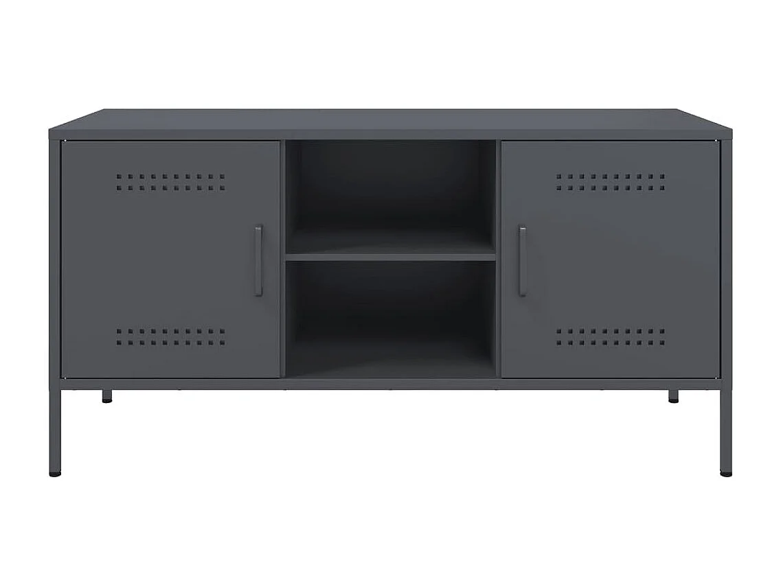 TV-Schrank Anthrazit 100,5x39x50,5 cm Stahl