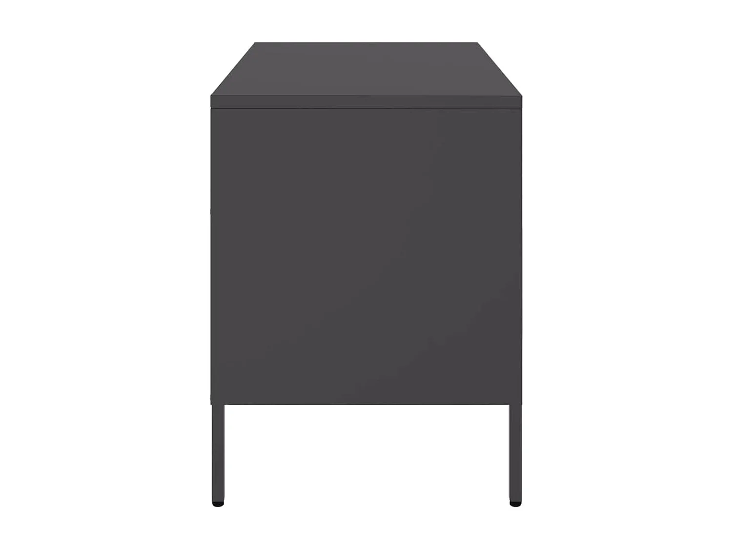 Meuble TV noir 68x39x50,5 cm acier