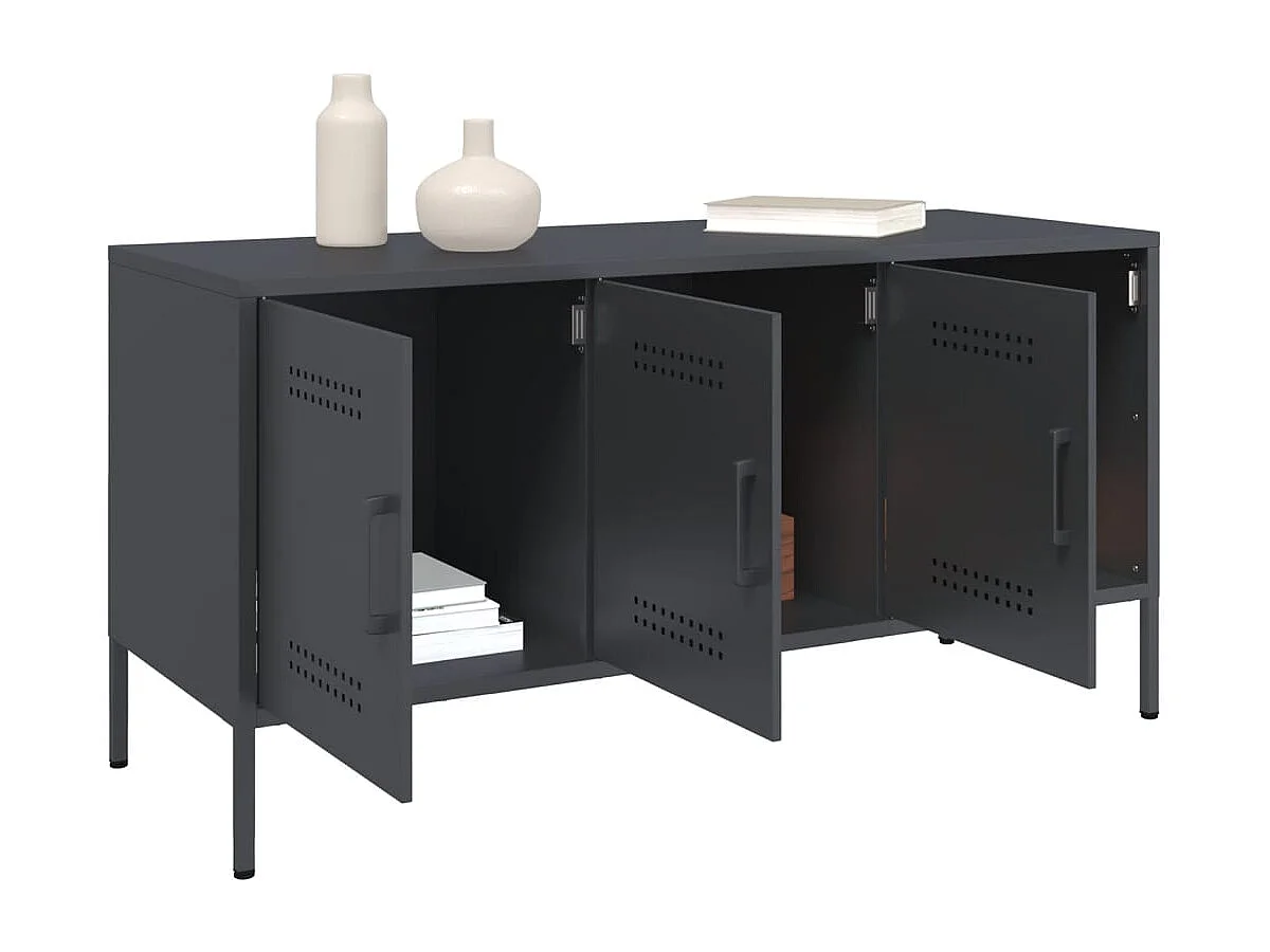 Mobile TV Antracite 100,5x39x50,5 cm in Acciaio