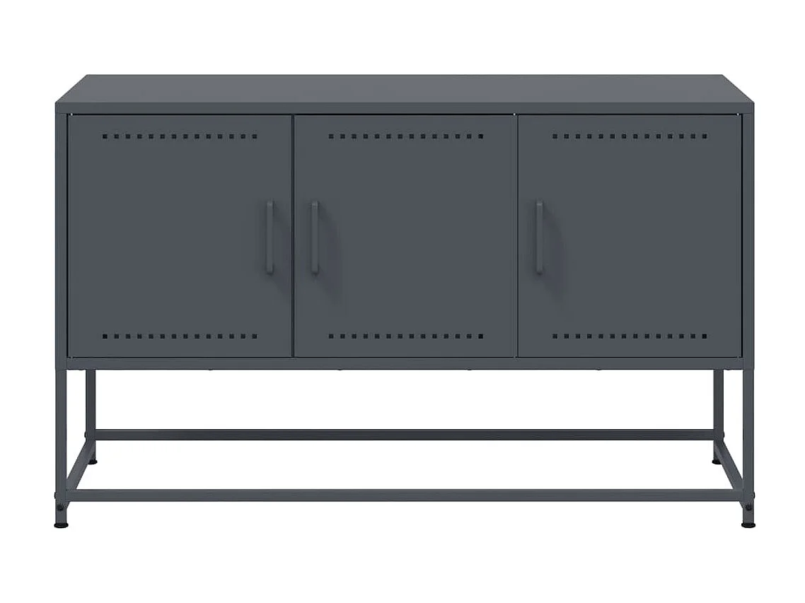 TV-Schrank Anthrazit 100,5x39x60,5 cm Stahl