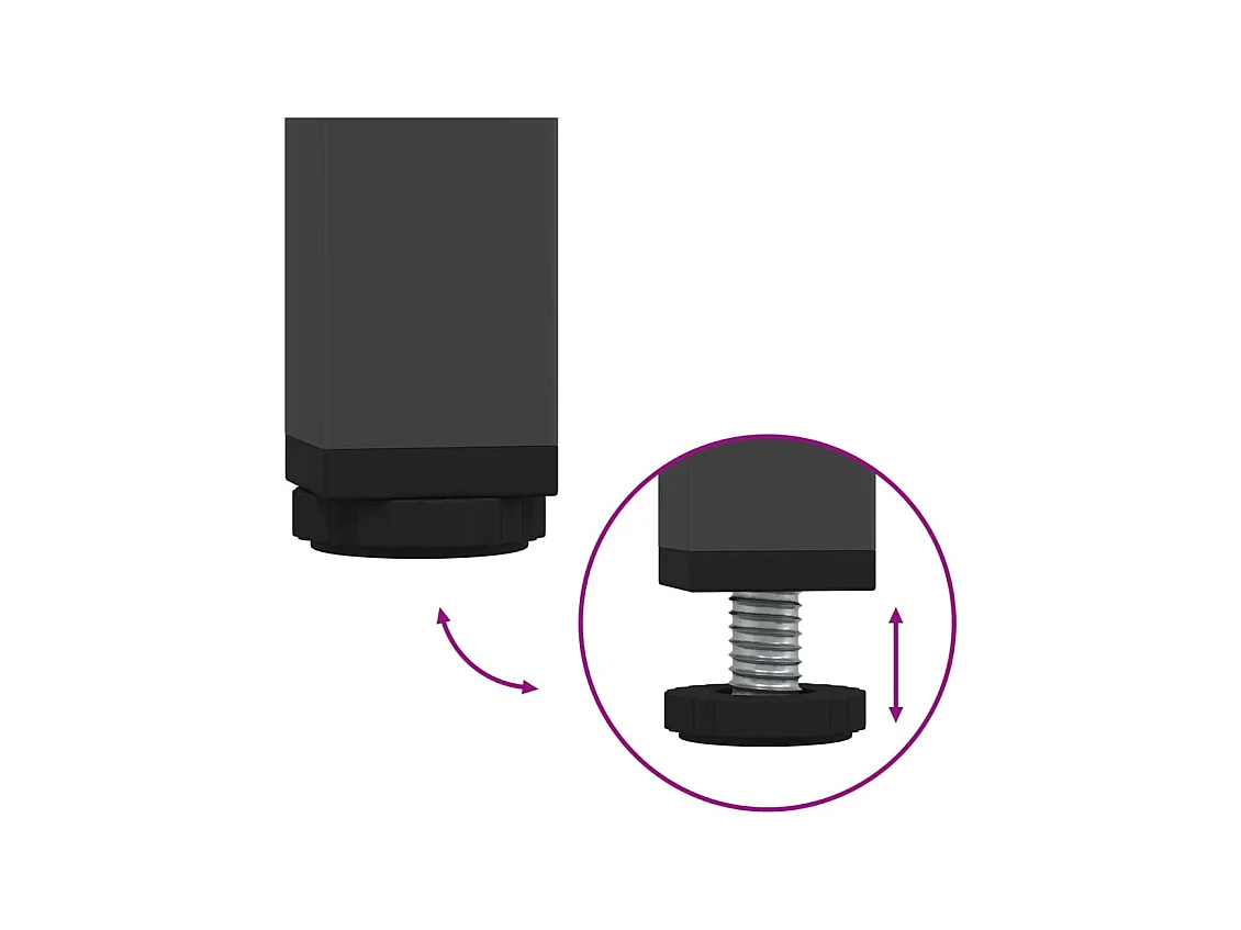 Mobile TV Antracite 100,5x39x50,5 cm in Acciaio
