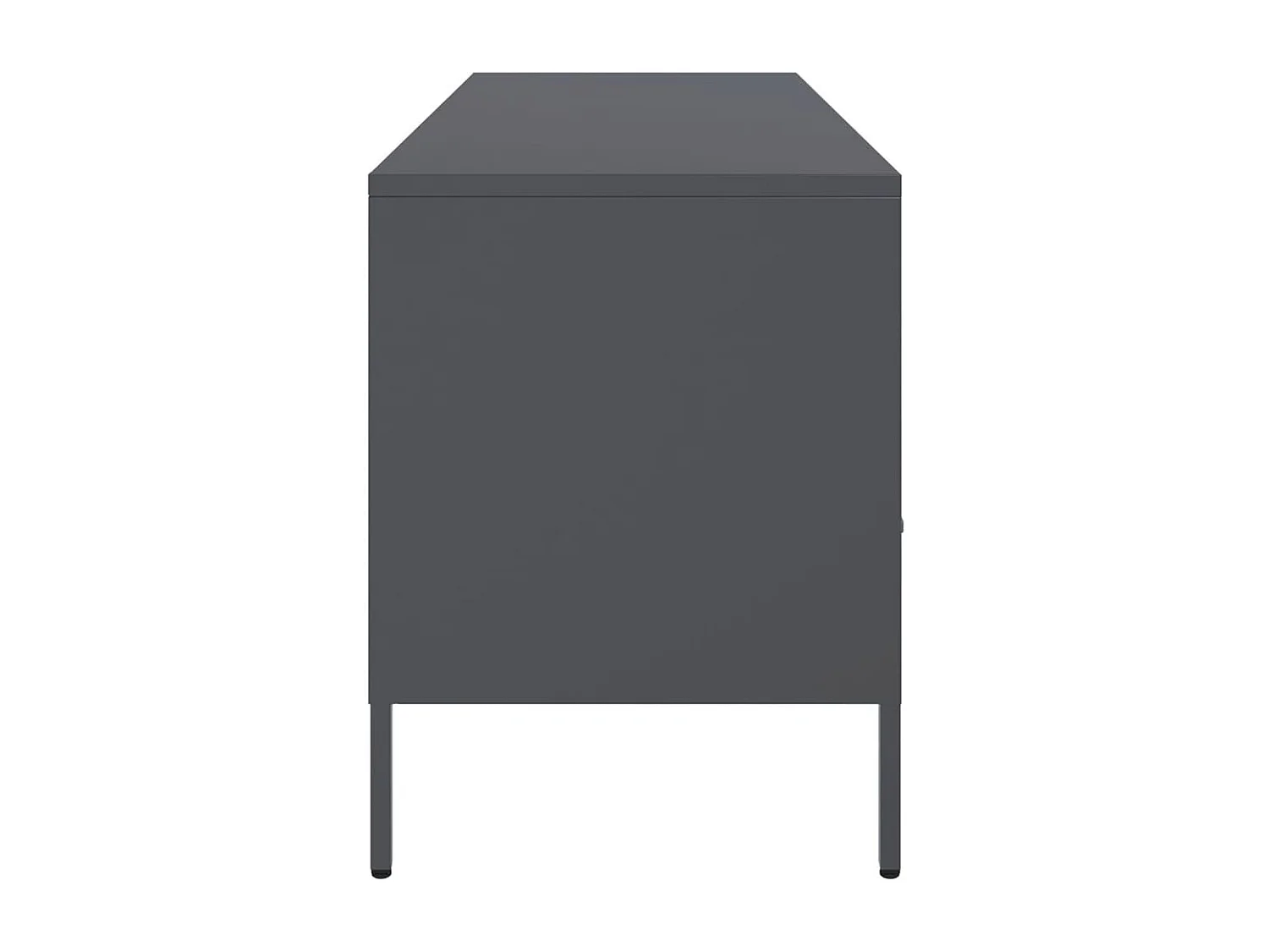 Tv-meubel 100,5x39x50,5 cm staal antracietkleurig